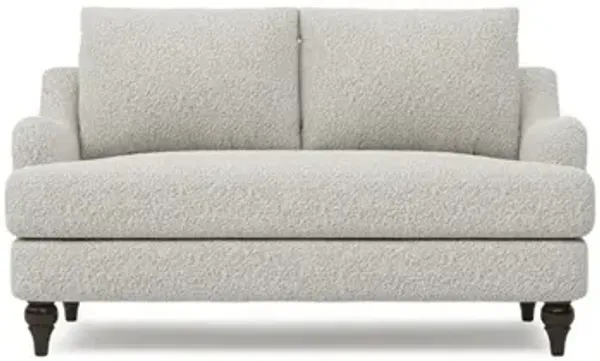 Willett Cloud Grey Textured Bouclé Loveseat - 60"