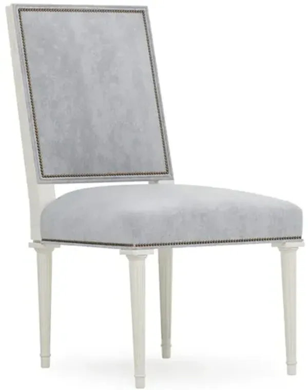 Noelle Coastal Haze Velvet Side Chair