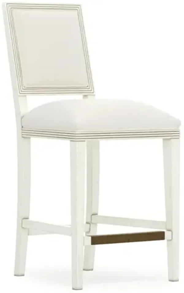 Amalfi White Lace Performance Counter Stool