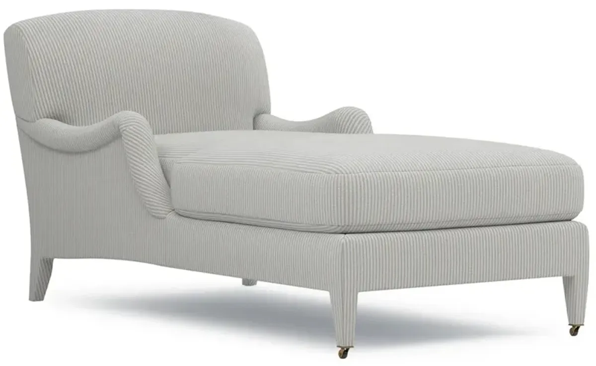 Dorset Hamptons Blue Stripe Chaise