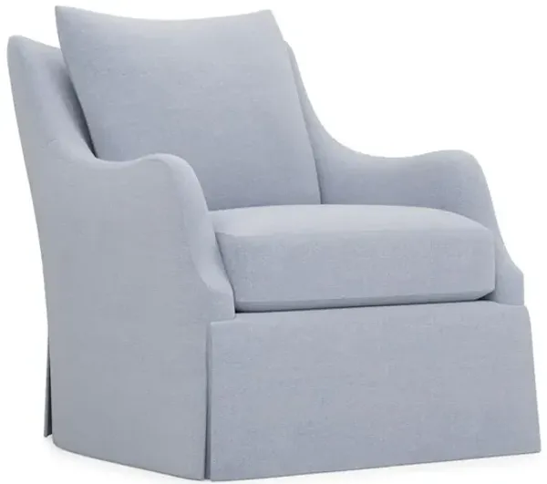 Finnigan Ocean Sky Performance Skirted Swivel Chair