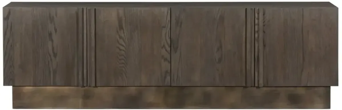 Adelaide Modern Classic Brown Oak Media Console - 84"