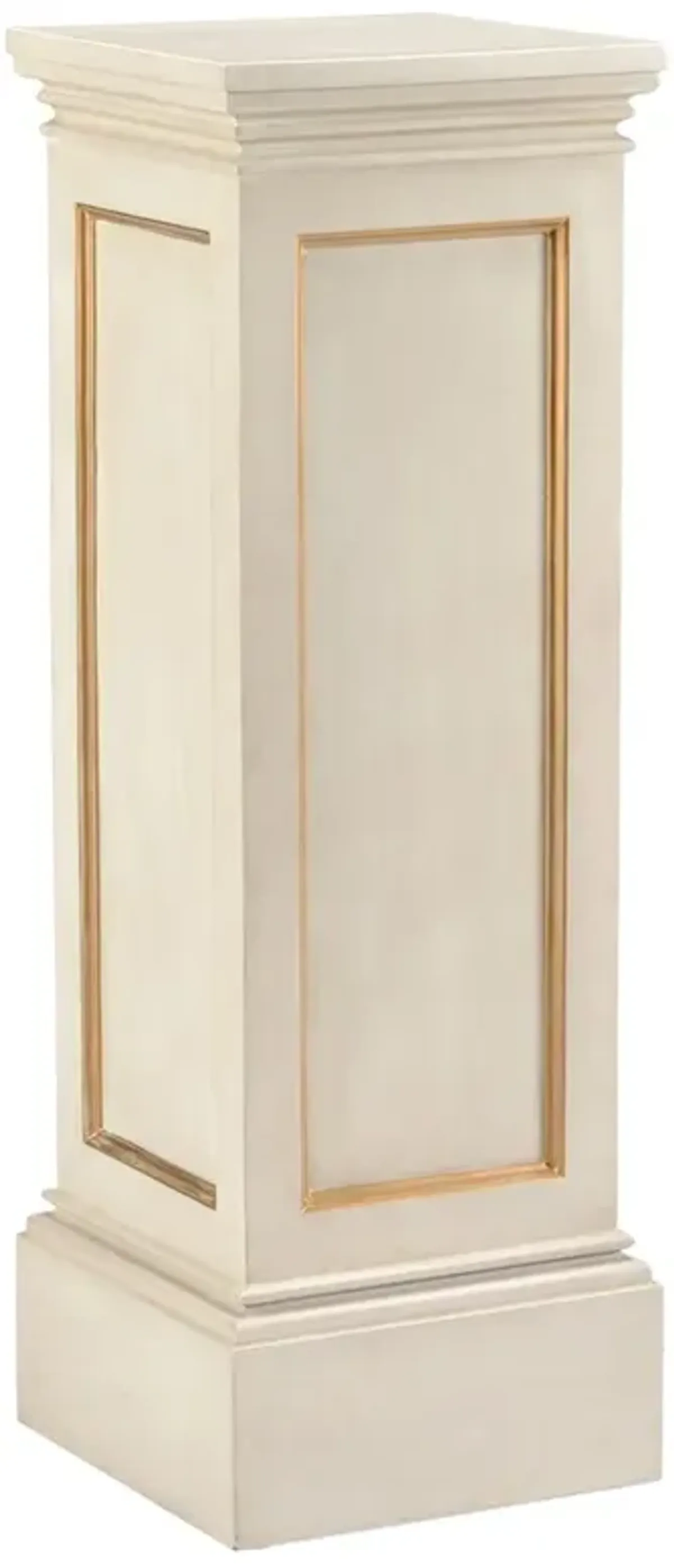 Florentino French Country Cream Wood Plinth Pedestal - 42"