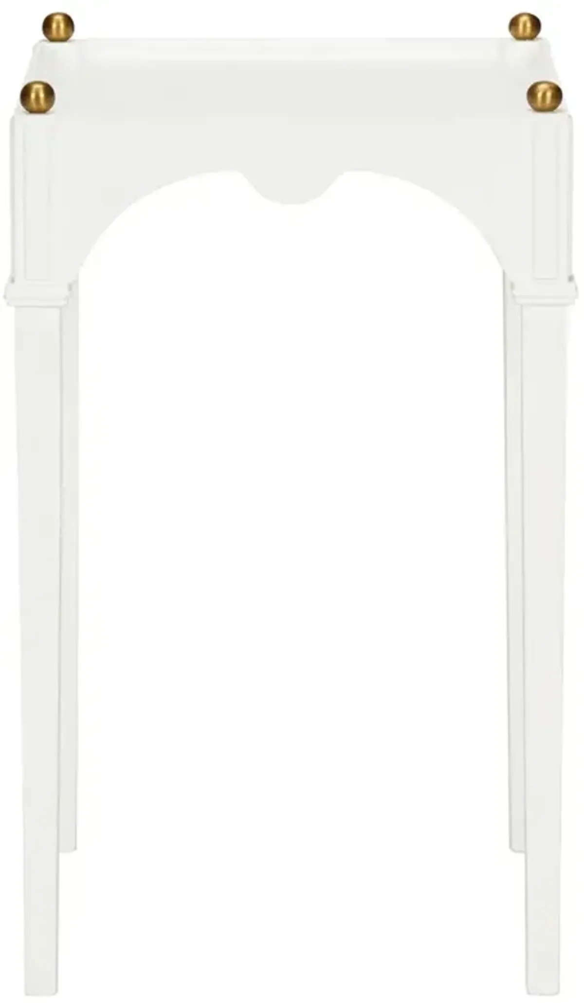 Marta Updated Traditional White Oak Square Drink Table