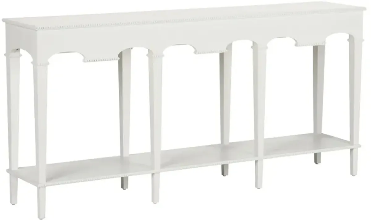 Gio Updated Traditional White Oak Rectangular Console Table