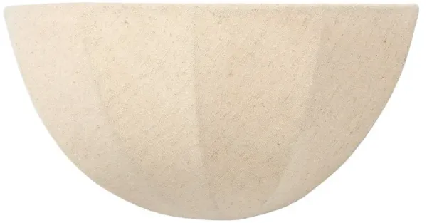 Tegan Updated Traditional Tan Linen Shade Sconce