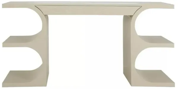 Erin Modern Classic Cerused White Oak Wood Desk
