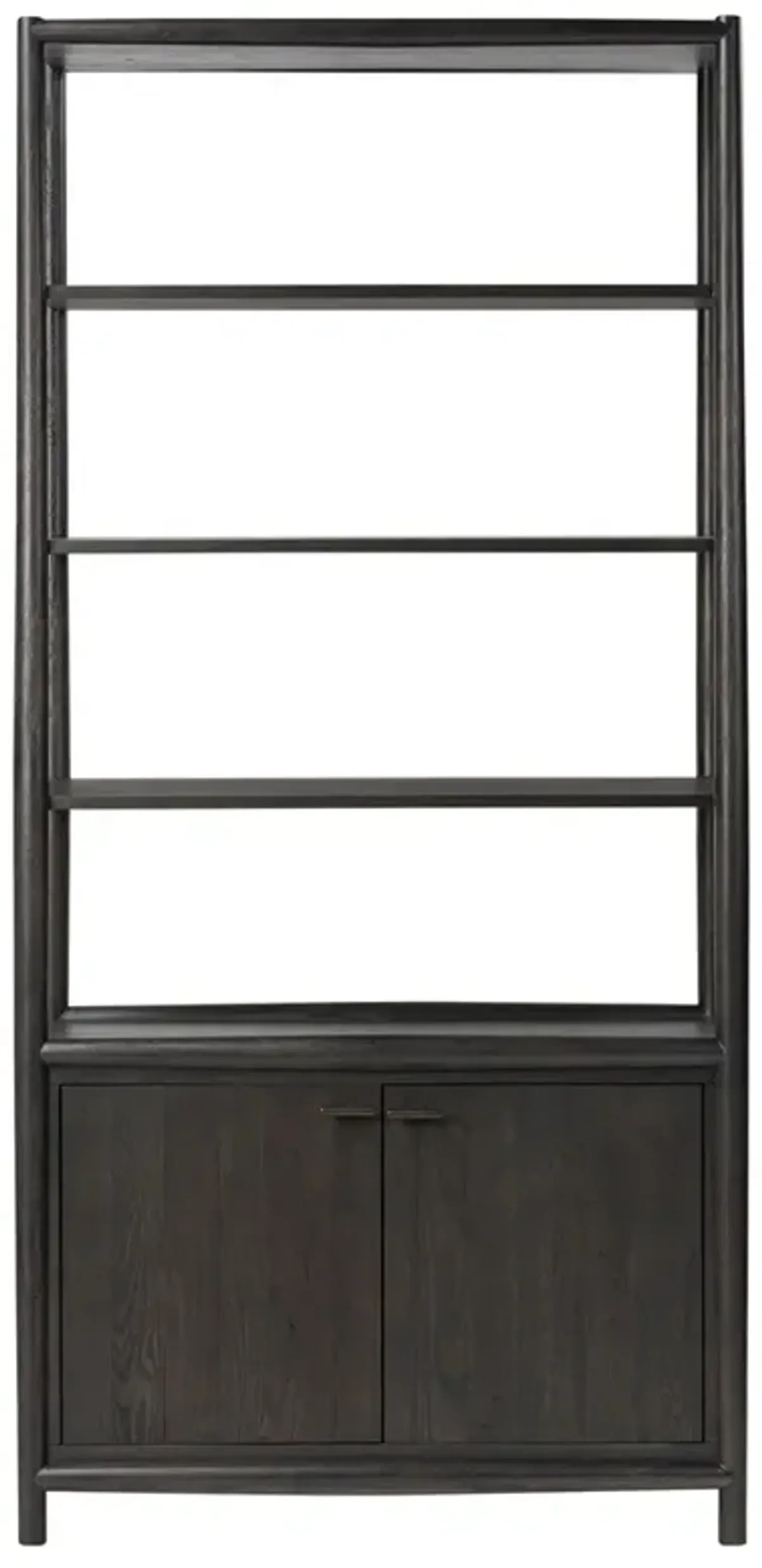 Genesis Rustic Lodge Smoked Black Oak Wood Bookcase