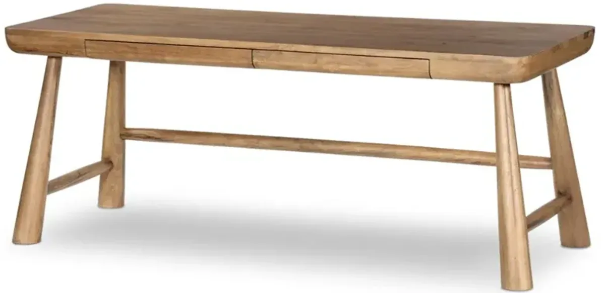 Livia Modern Classic Brown Wood Desk