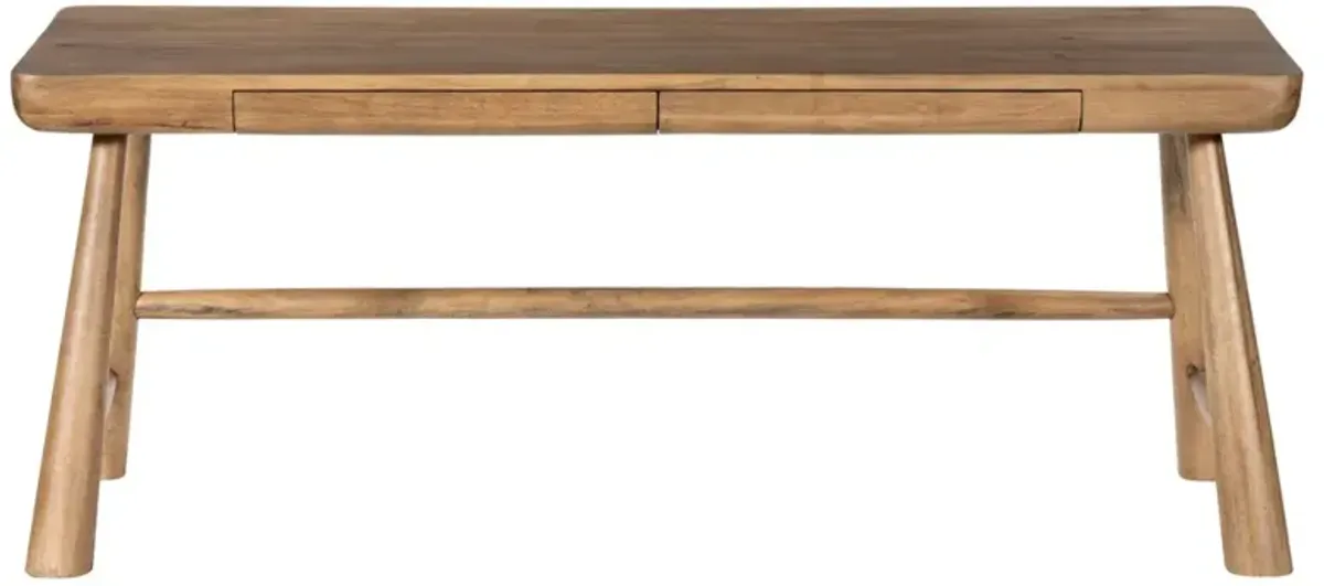 Livia Modern Classic Brown Wood Desk