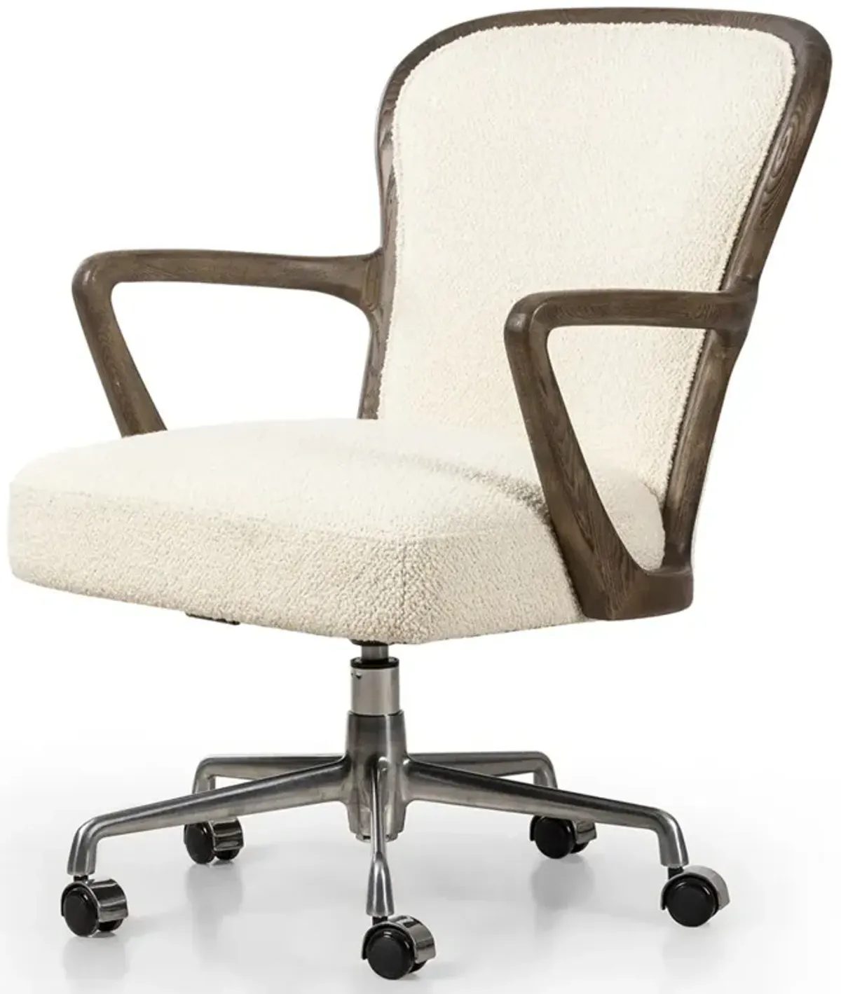 Landford Updated Traditional Cream Upholstered Office Chair