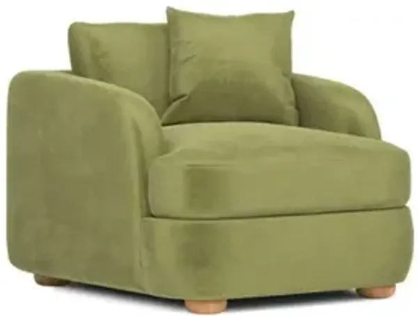 Kaysen Citrus Grove Performance Velvet Chair