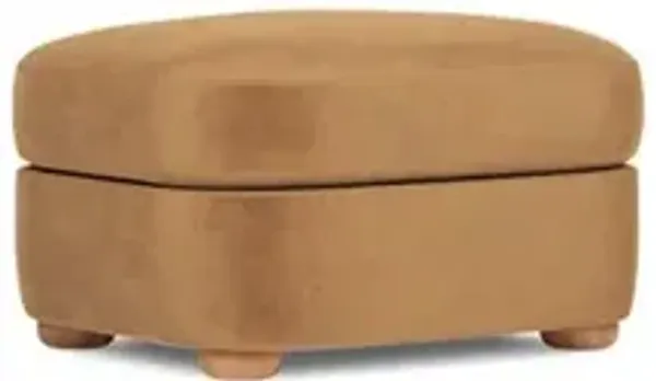 Kaysen Gingerbread Performance Velvet Ottoman