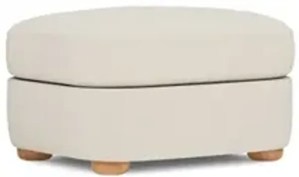 Kaysen Coconut Cream Performance Ottoman