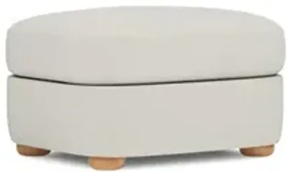 Kaysen Grey Pearl Performance Ottoman