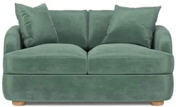Kaysen Stone Pine Performance Velvet Loveseat - 58”
