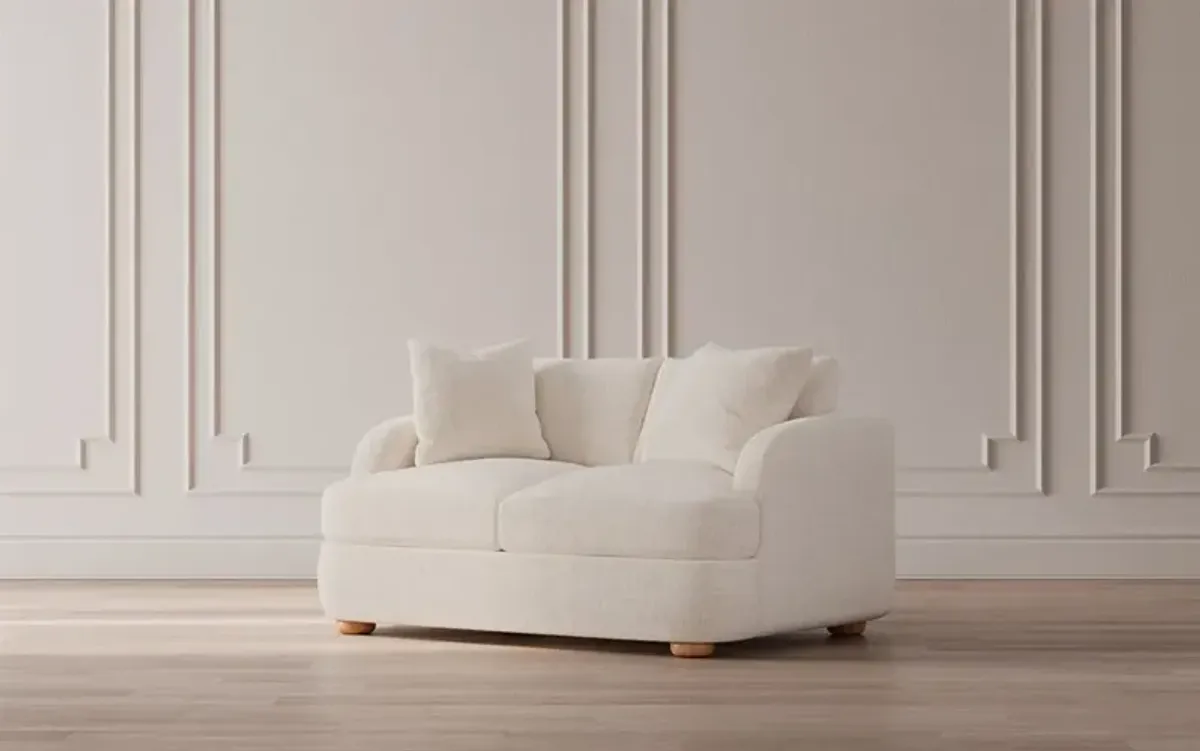 Kaysen Twilight Blue Performance Velvet Loveseat - 58”