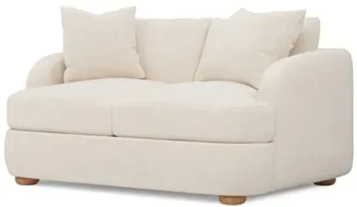 Kaysen Truffle Salt Performance Loveseat - 58”