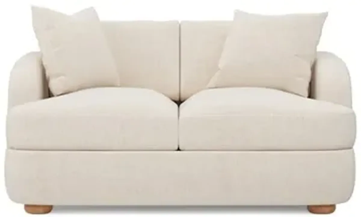 Kaysen Truffle Salt Performance Loveseat - 58”