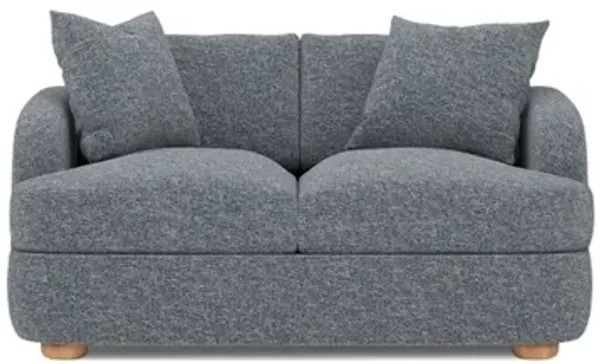 Kaysen Fisherman Blue Performance Loveseat - 58”