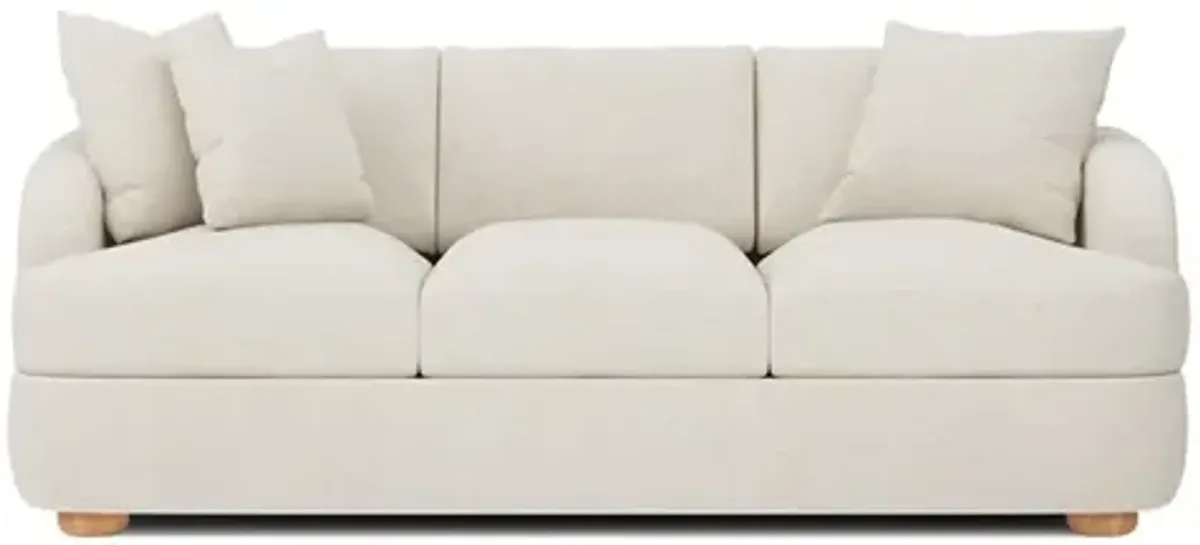 Kaysen Heathered Ivory Performance Sofa - 79”