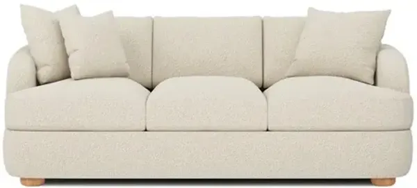 Kaysen Whipped Cream Textured Bouclé Sofa - 79”