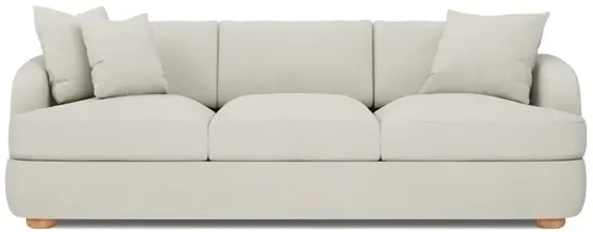Kaysen Grey Pearl Performance Sofa - 89”