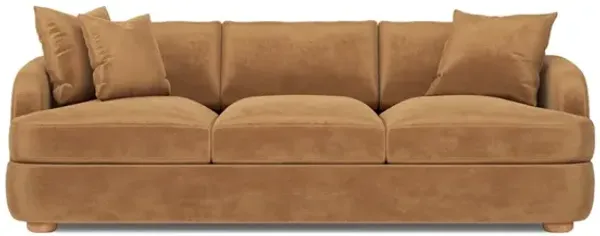 Kaysen Gingerbread Performance Velvet Sofa - 89”