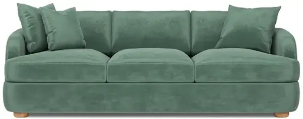 Kaysen Stone Pine Performance Velvet Sofa - 89”