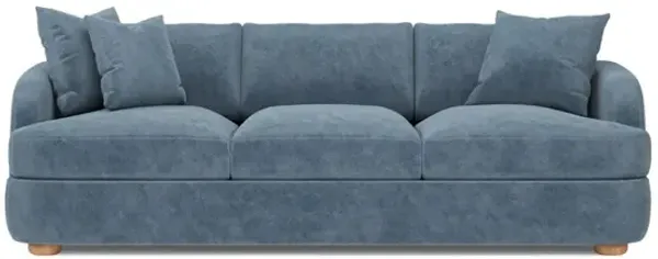 Kaysen Twilight Blue Performance Velvet Sofa - 89”