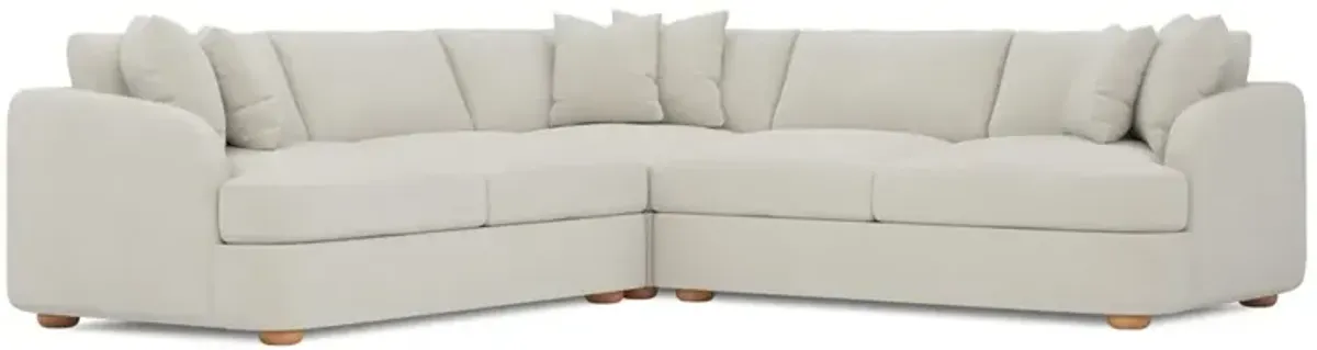 Kaysen Grey Pearl Performance Corner Sectional - 106"