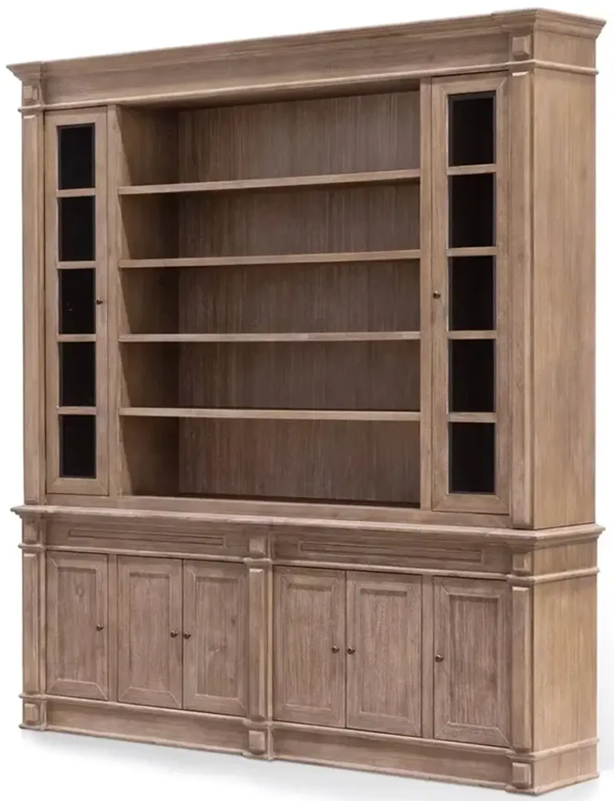 Radford Updated Traditional Brown Acacia Wood Cabinet