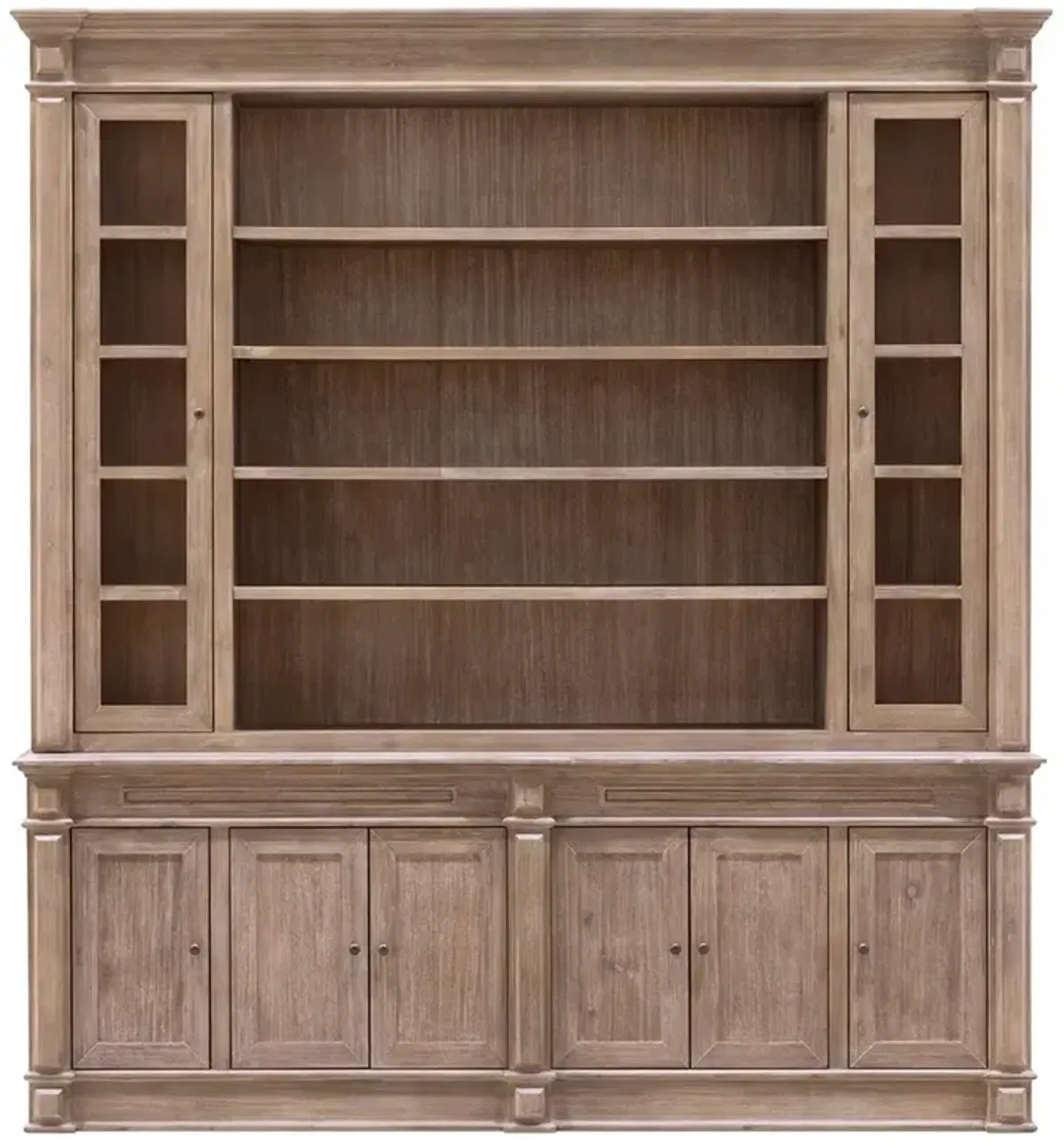 Radford Updated Traditional Brown Acacia Wood Cabinet