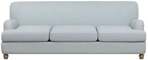 Judy Updated Traditional Sky Blue Performance Sofa - 91"