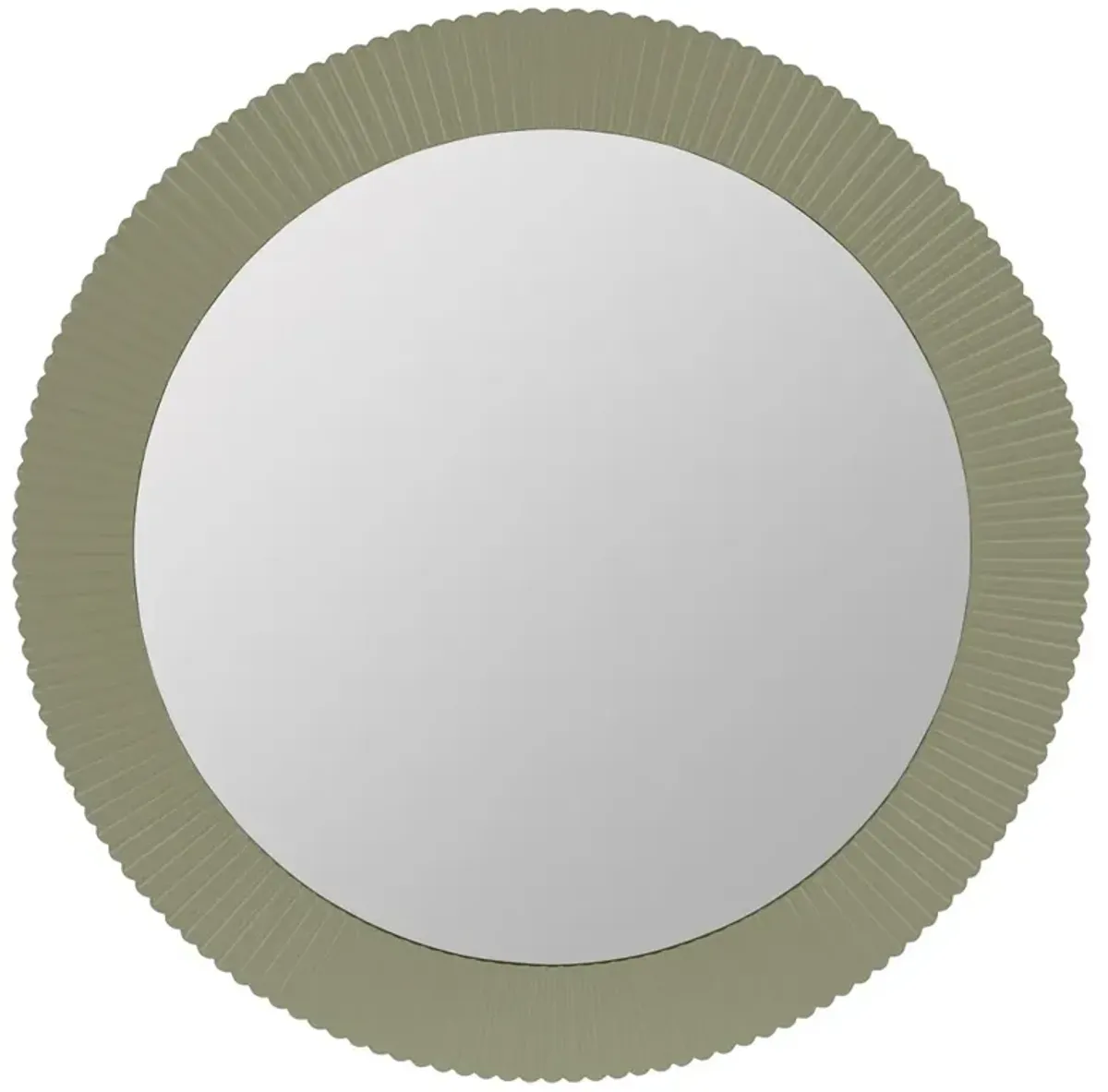 Atasha Modern Classic Sage Round Wall Mirror