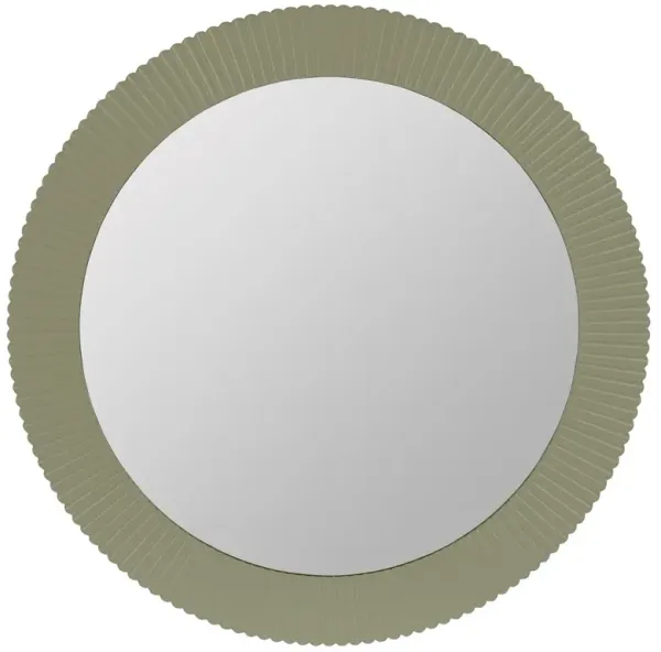 Atasha Modern Classic Sage Round Wall Mirror