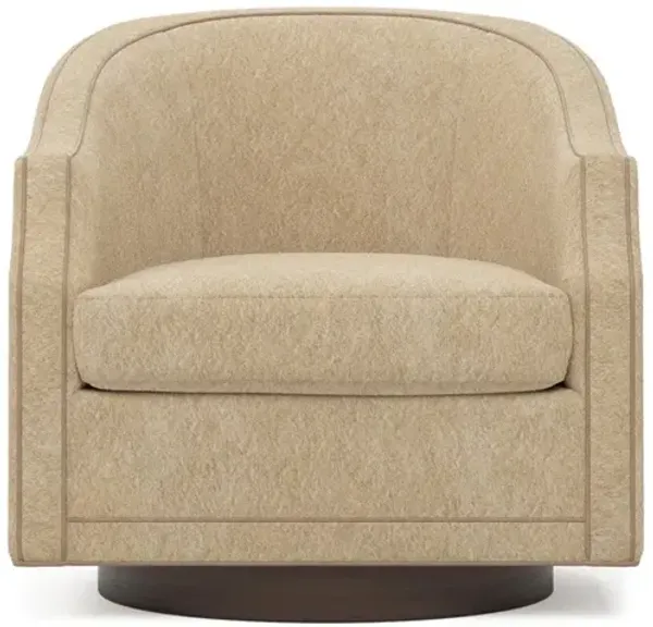 Helston Angora Ecru Weave Swivel Chair