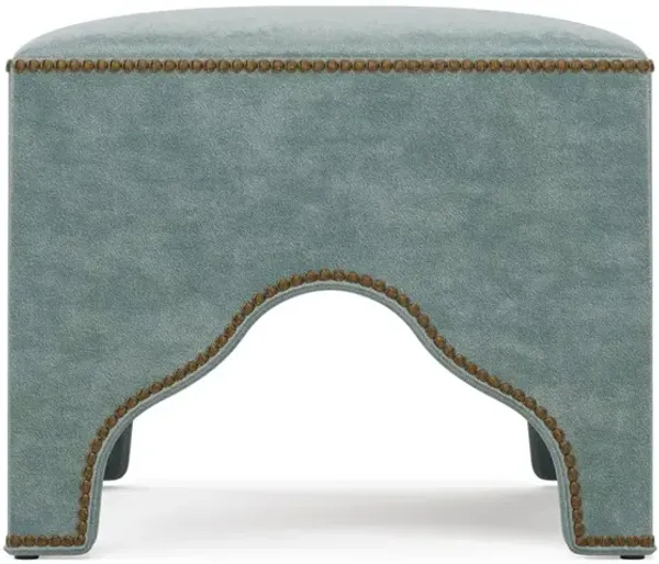 Luiza Spring Breeze Performance Velvet Ottoman
