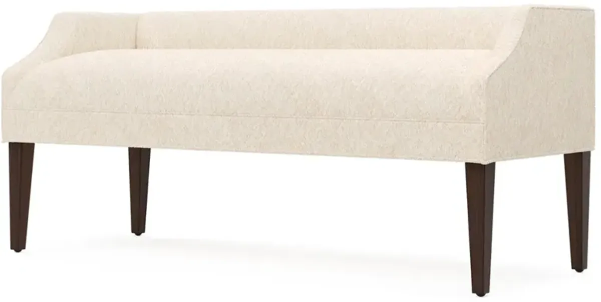 Lilibet Angora Cream Weave Bench - 60"