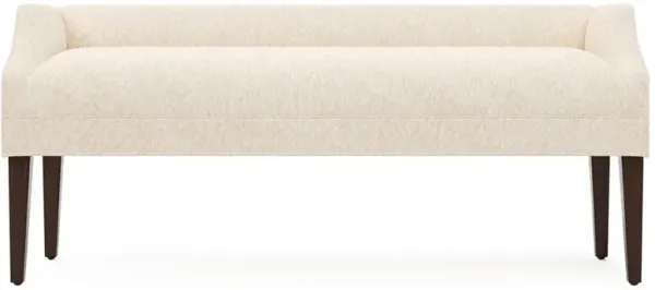 Lilibet Angora Cream Weave Bench - 60"