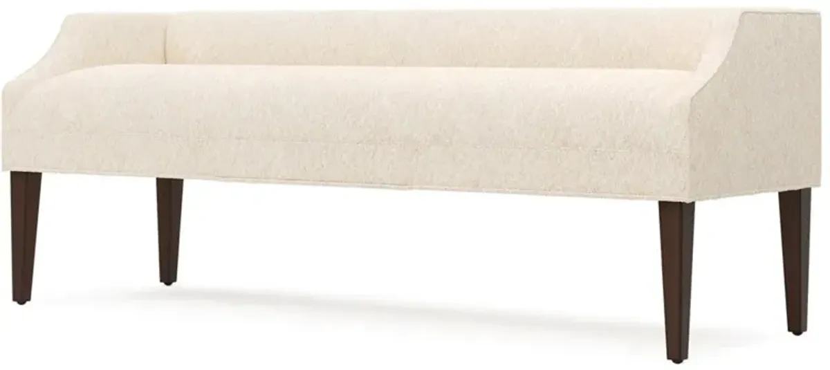Lilibet Angora Cream Weave Bench - 70"