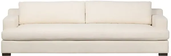 Hudson Modern Classic Heathered Ivory Crypton Sofa - 110"