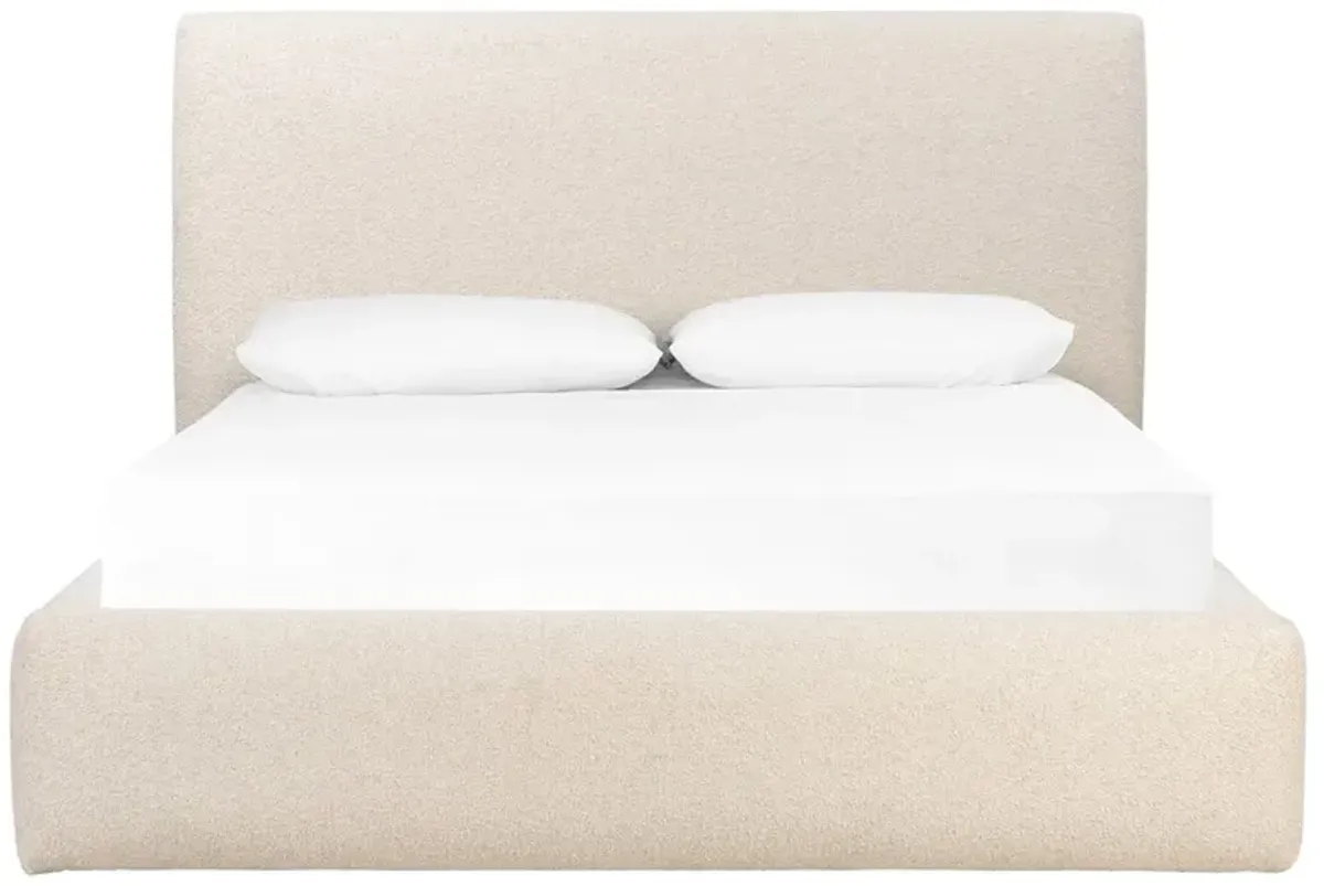Eugene Modern Classic Cream Boucle Performance Bed - King