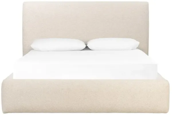 Eugene Modern Classic Cream Boucle Performance Bed - King
