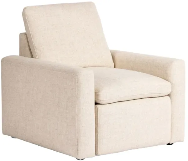Elijah Modern Classic Beige Performance Power Recliner Chair