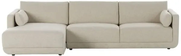 Oceane Modern Classic Cream 2 Piece Sectional - LAF - 122"