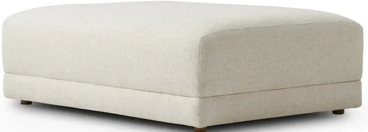Oceane Modern Classic Cream Rectangular Ottoman