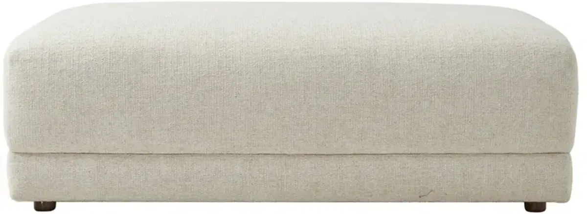 Oceane Modern Classic Cream Rectangular Ottoman