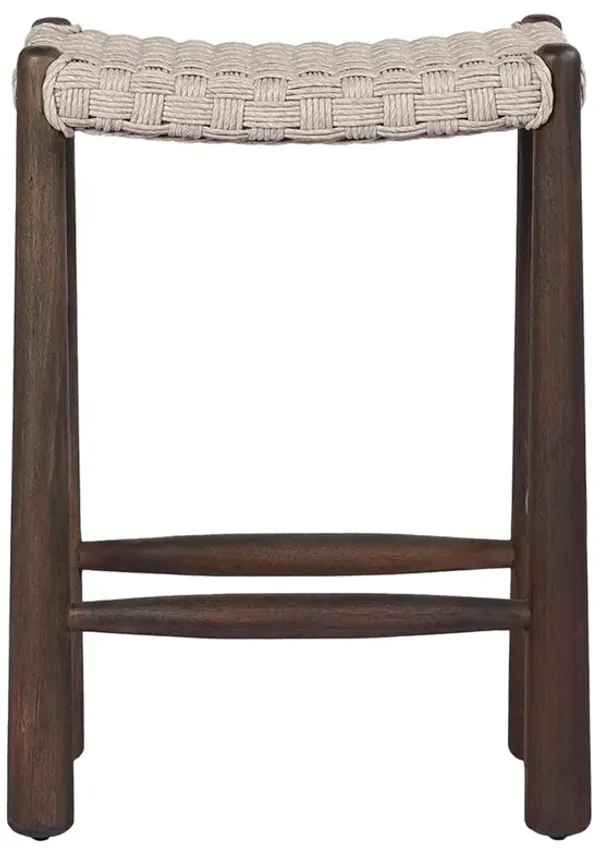 Savio Vintage White Outdoor Counter Stool