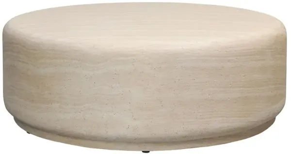 Venetia Sand Striae Concrete Outdoor Coffee Table